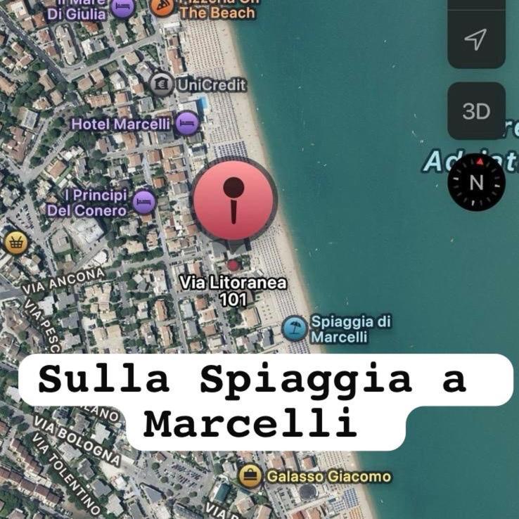 Conero Casa - Marcelli Di Numana In Via Litoranea 101 Sul Mare Vista Spiaggia Con Parcheggio Esclusivo ภายนอก รูปภาพ
